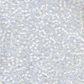 11-9284 White Lined Crystal AB Miyuki Seed Beads Tube