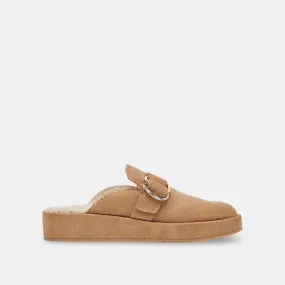 ASTOR PLUSH FLATS DESERT SUEDE