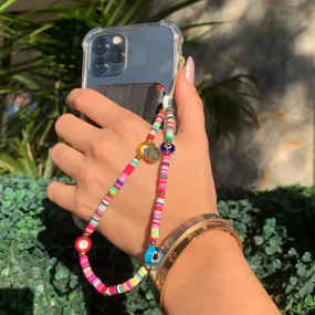 Beaded Phone Charm - Peace