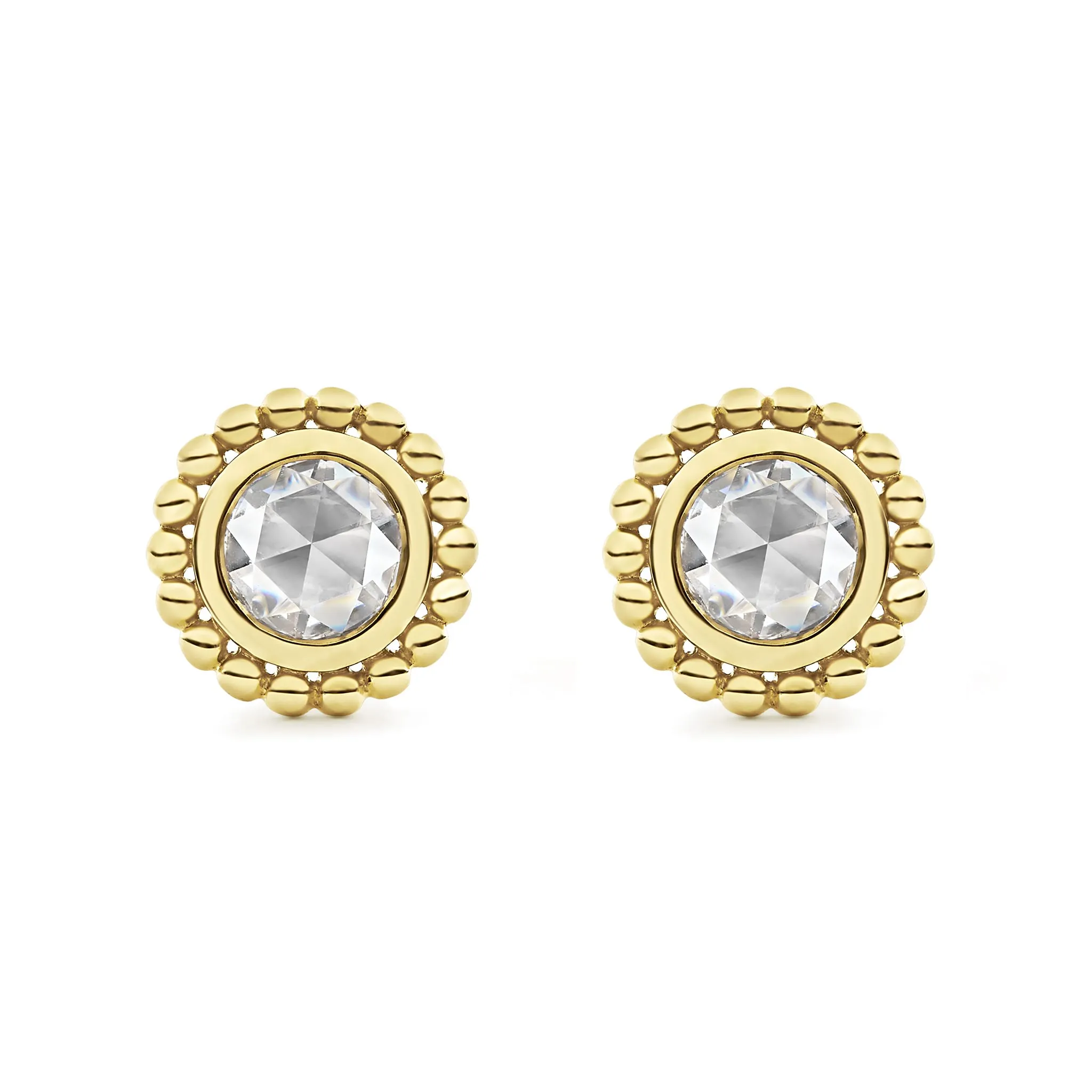 Covet Medium Rose Cut Diamond Stud Earrings