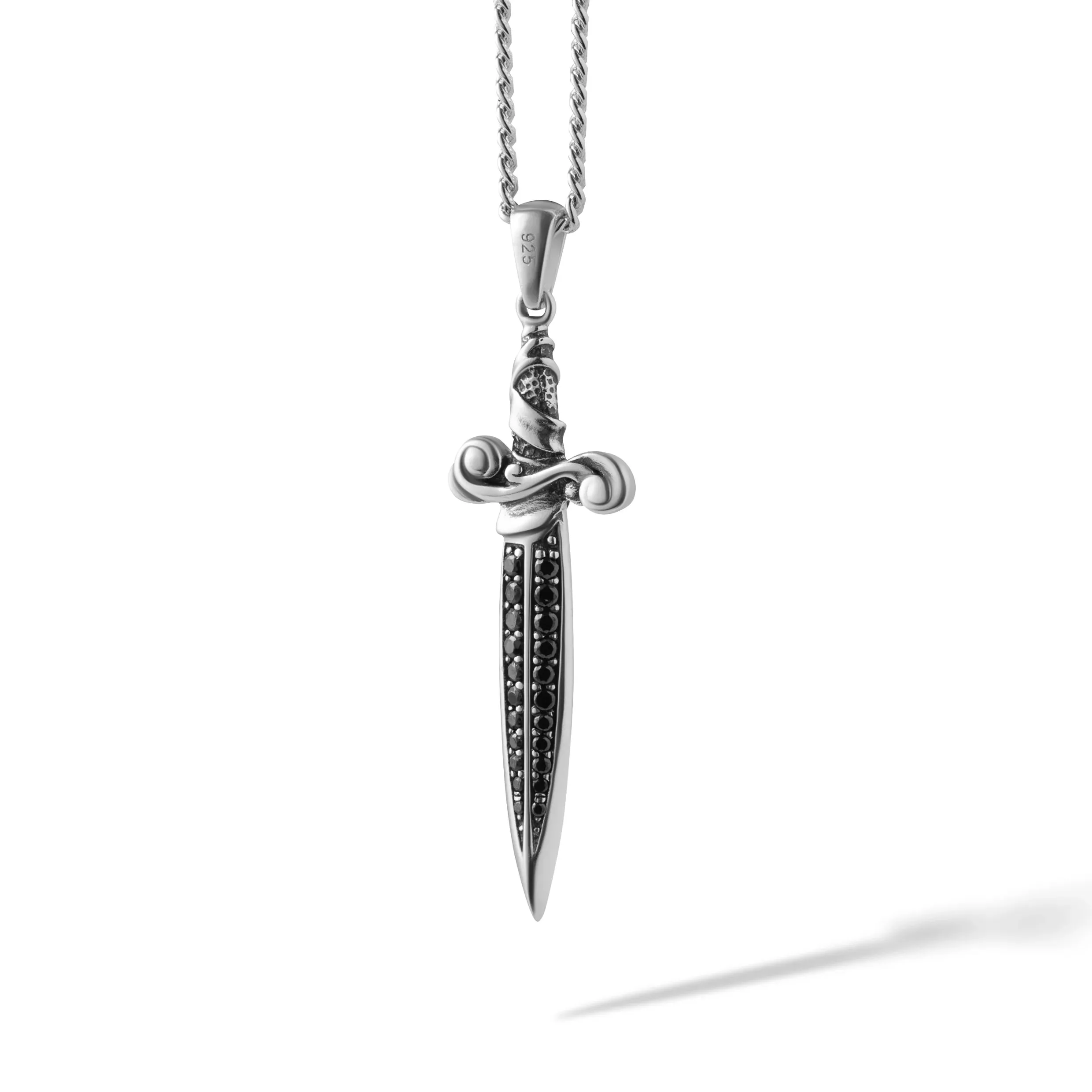 Dagger Pendant - Black Onyx