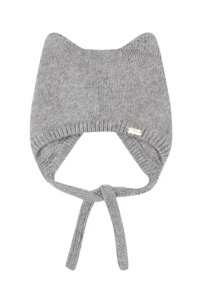 Kitten angora bonnet / Grey