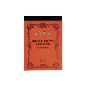 Life Japan Japanese Noble Memo Book B7 - Section