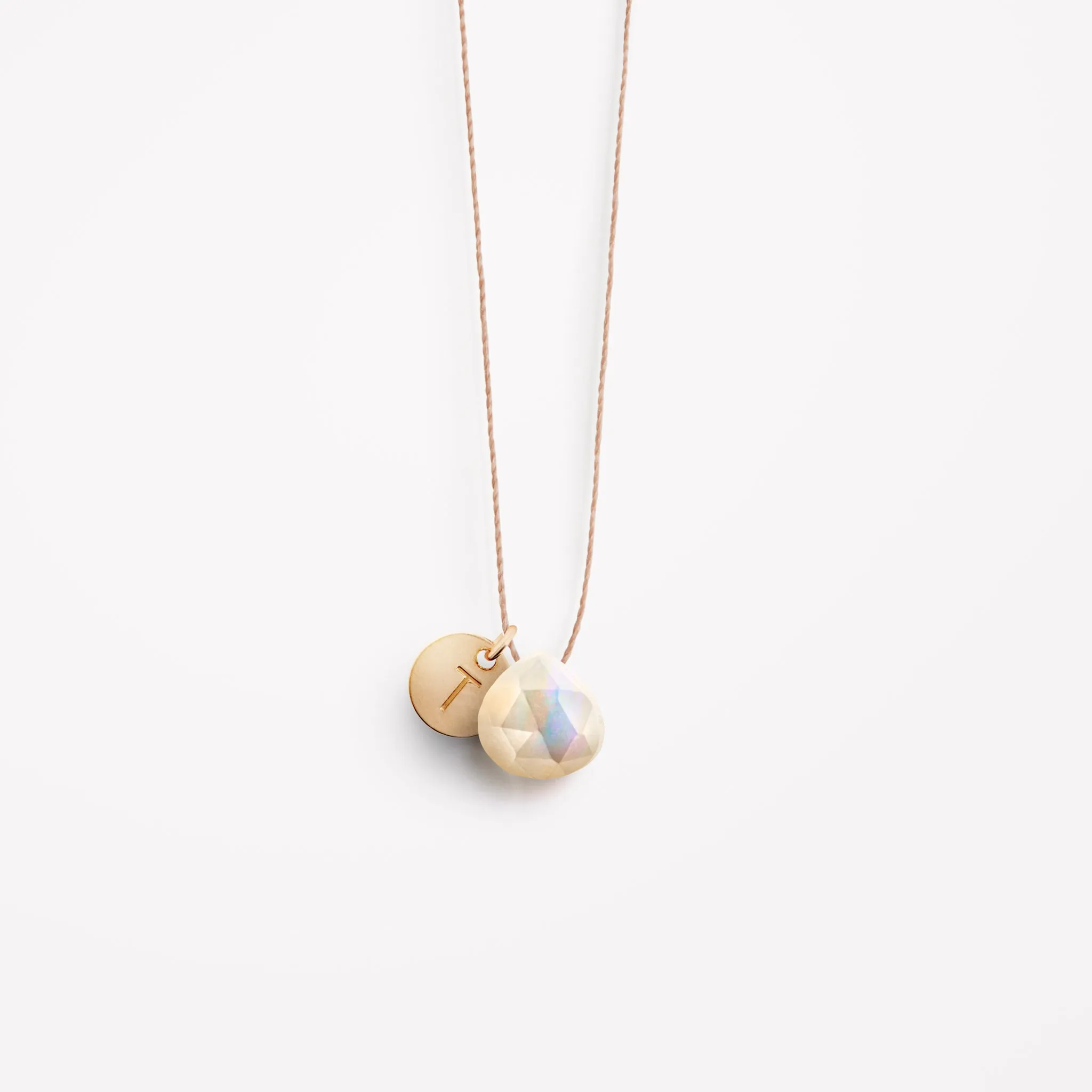 Mother of Pearl Fine Cord Necklace