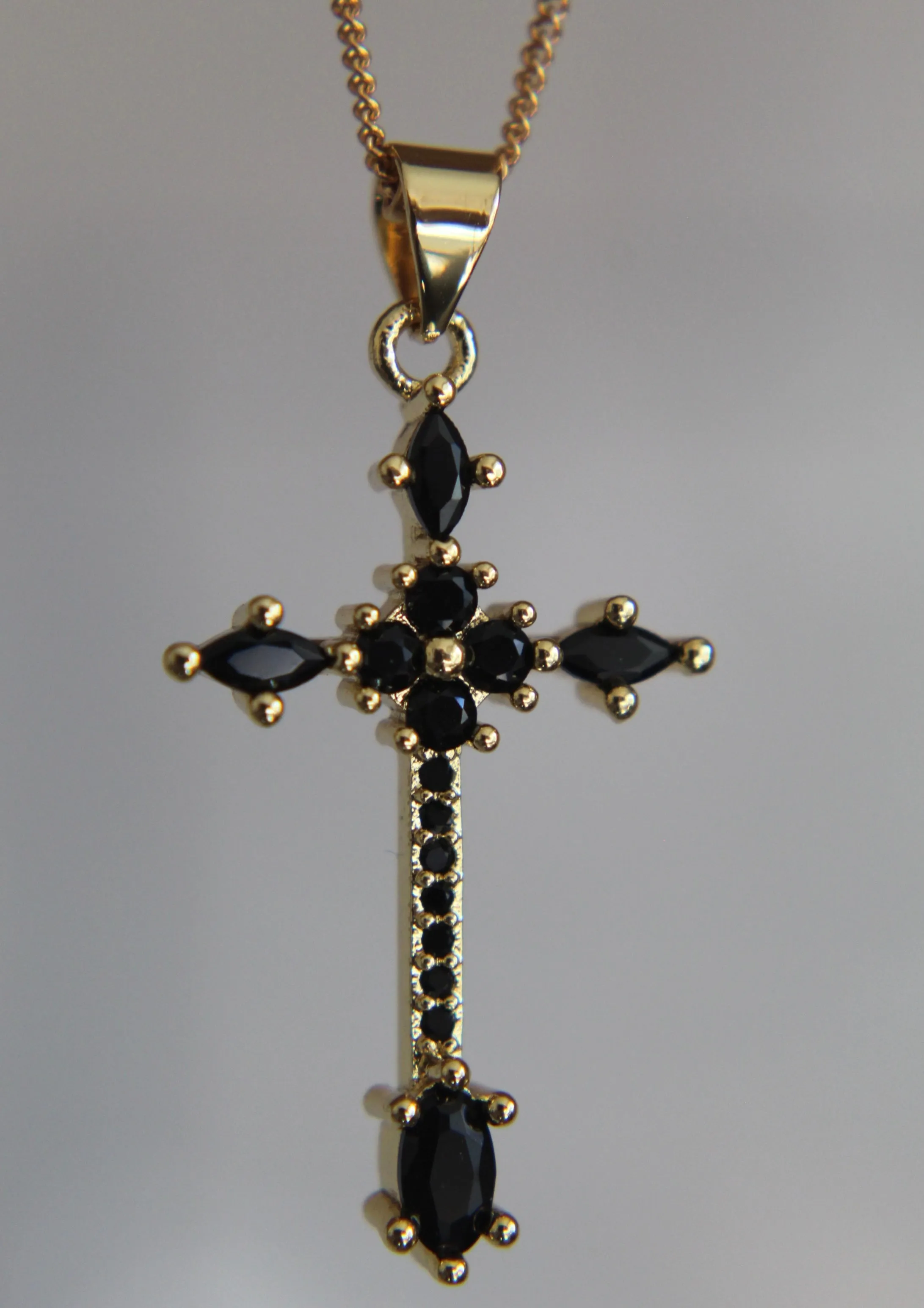 Sant’Angelo Cross Necklace (Black)