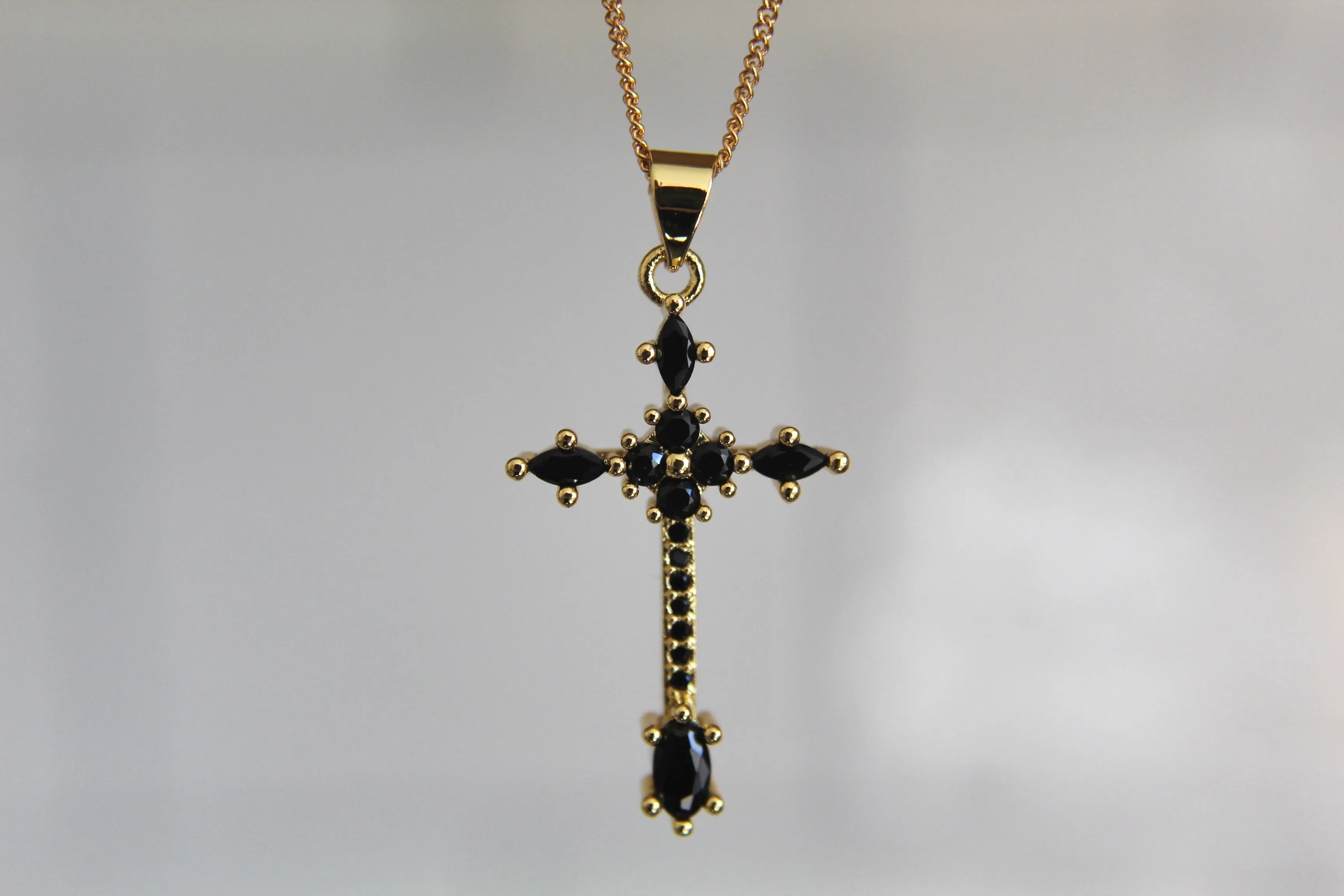 Sant’Angelo Cross Necklace (Black)