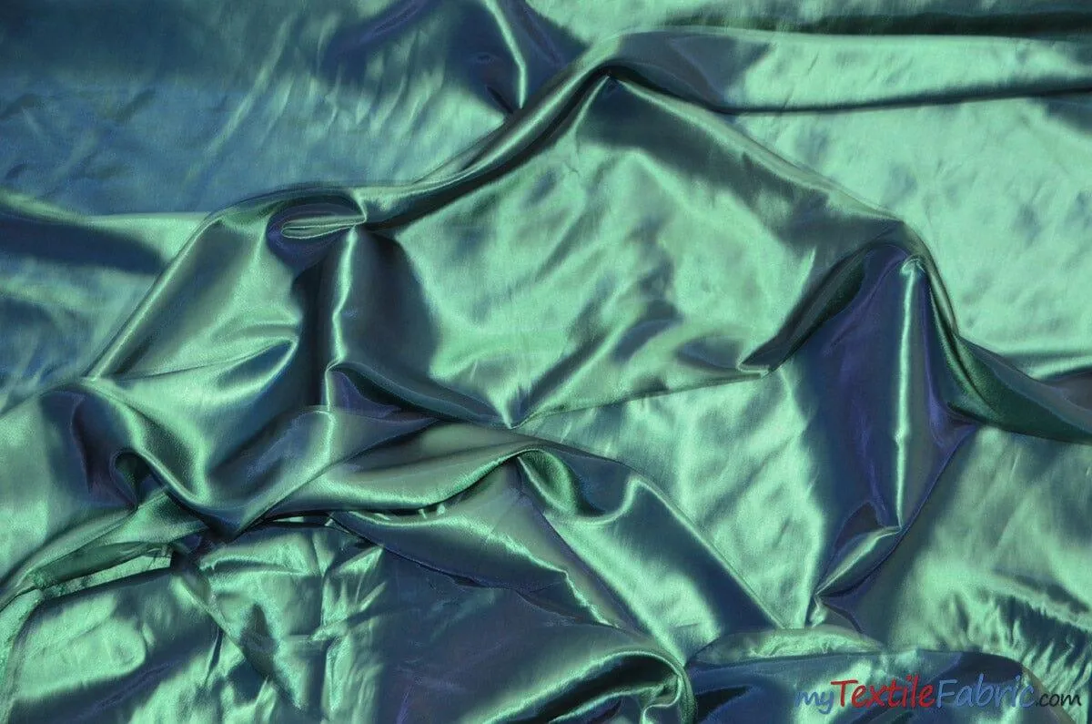 Taffeta Fabric - Two Tone Taffeta Fabric - Non Stretch Taffeta - 60&#34; Wide - Multiple Solid Colors - Sample Swatch