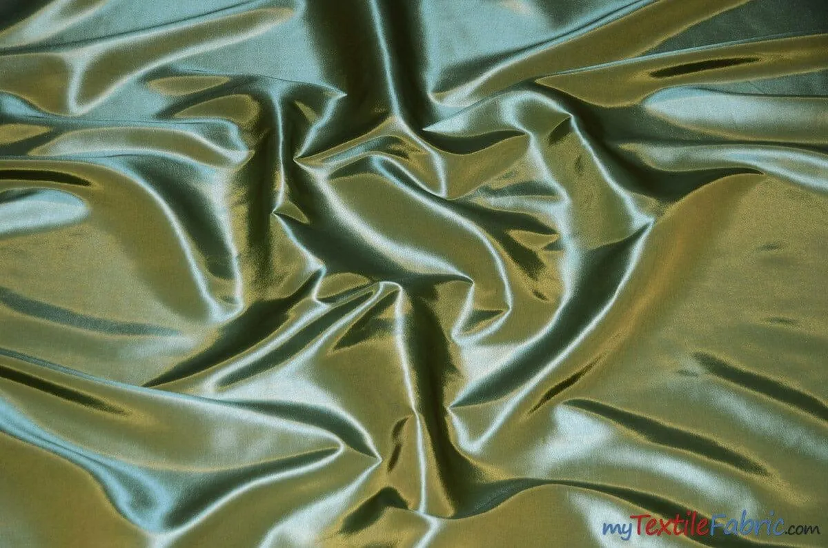 Taffeta Fabric - Two Tone Taffeta Fabric - Non Stretch Taffeta - 60&#34; Wide - Multiple Solid Colors - Sample Swatch