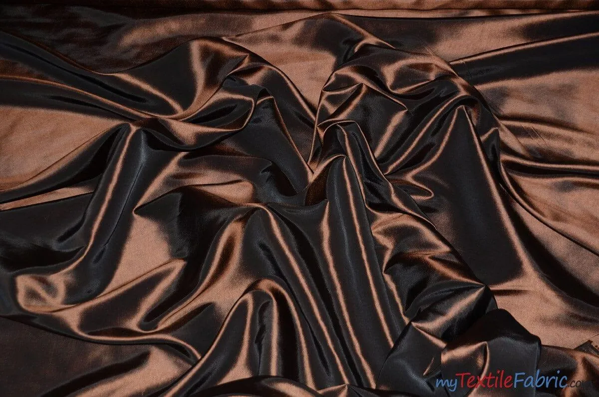 Taffeta Fabric - Two Tone Taffeta Fabric - Non Stretch Taffeta - 60&#34; Wide - Multiple Solid Colors - Sample Swatch