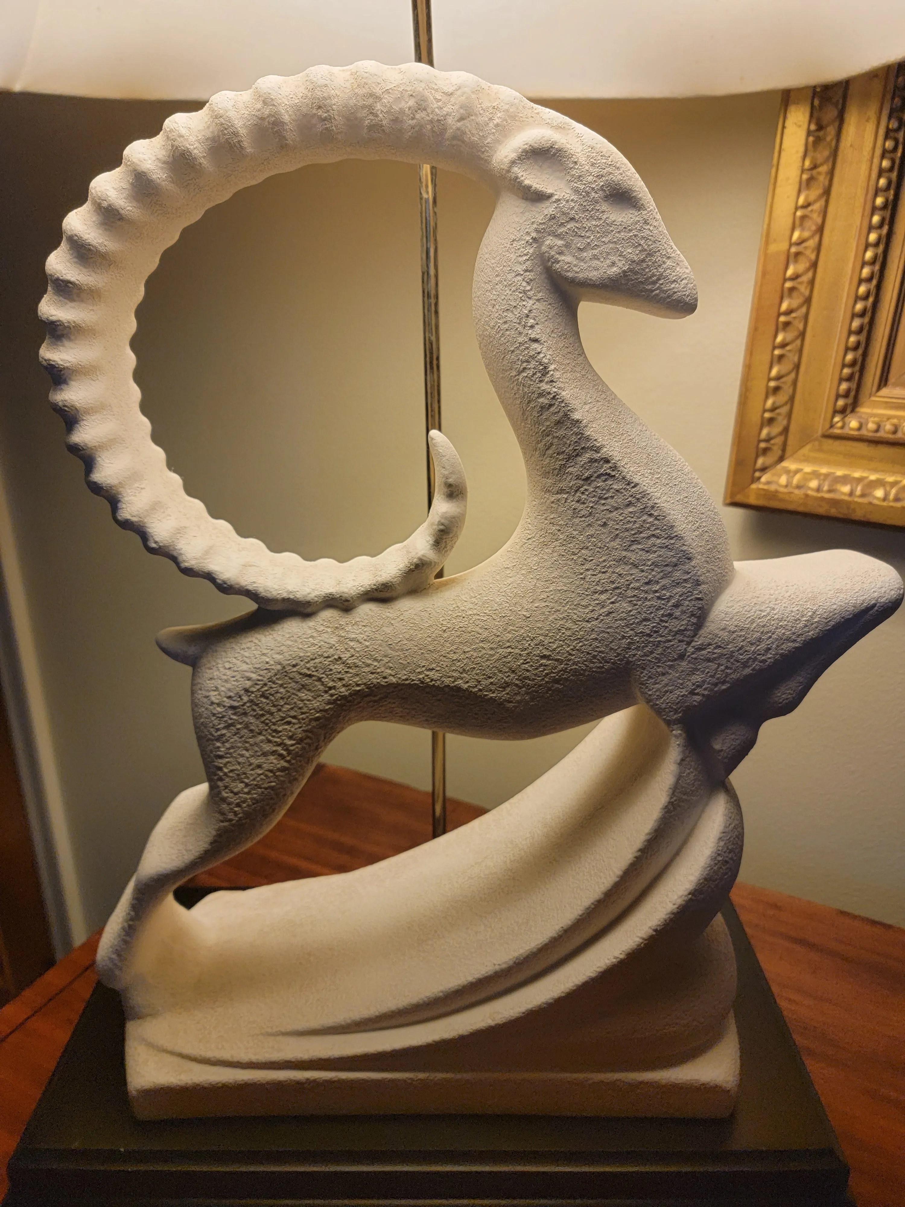 Vintage Royal Haeger Gazelle Sculpture Massive Lamp 38 1/4 Inch Tall